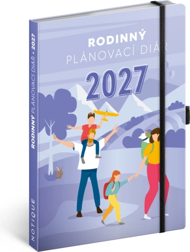 Notique rodinný diář pro rodiče 2027, 15 × 21 cm