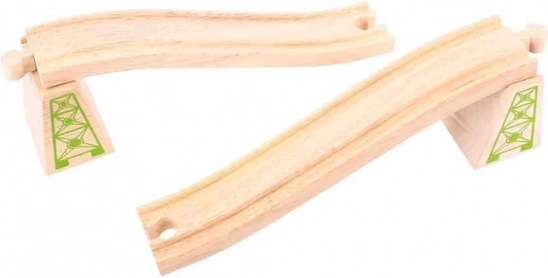 Nadjezdové koleje s pilíři 2 ks Bigjigs Rail
