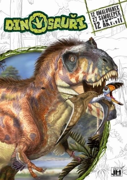 JIRI MODELS Omalovánky se samolepkami – dinosauři