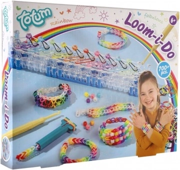 Kreativní sada na výrobu náramků Loom-i-Do s pletacím stavem a 700+ gumičkami