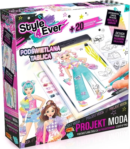 Projekt móda – podsvícená tabule pro navrhování