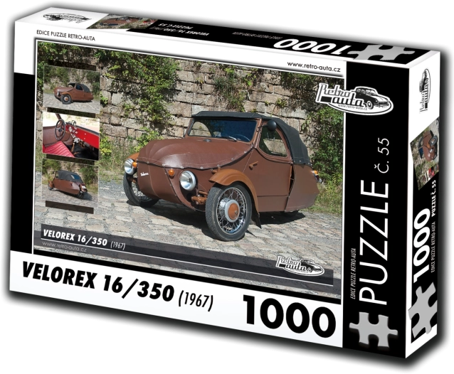 Puzzle RETRO-AUTA Velorex 16/350 (1967) – 1000 dílků