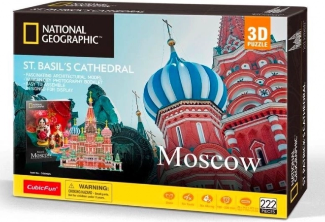 CubicFun National Geographic 3D puzzle chrám Vasila Blaženého, 224 dílků