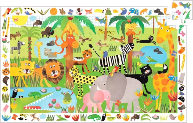 Djeco puzzle džungle 35 dílků