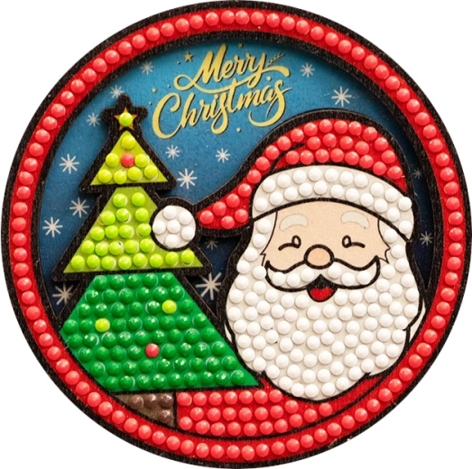 2Kids Toys diamantové malování magnetka Santa - 1 kus