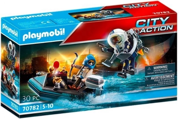Playmobil City Action Policejní Jetpack: Zatčení zloděje umění