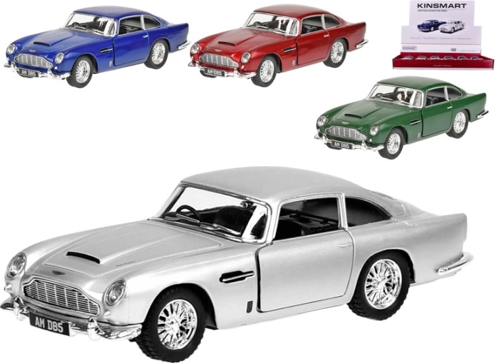 Kovový model auta KINSMART Aston Martin DB5 1:38 se zpětným chodem