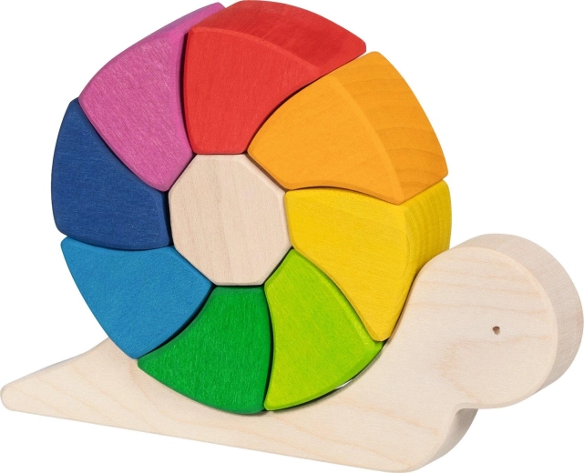 Dřevěné puzzle a stavebnice šnek Pauline