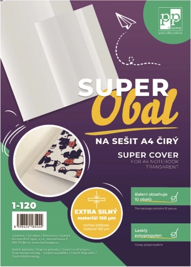 Superobal na sešity čirý A4