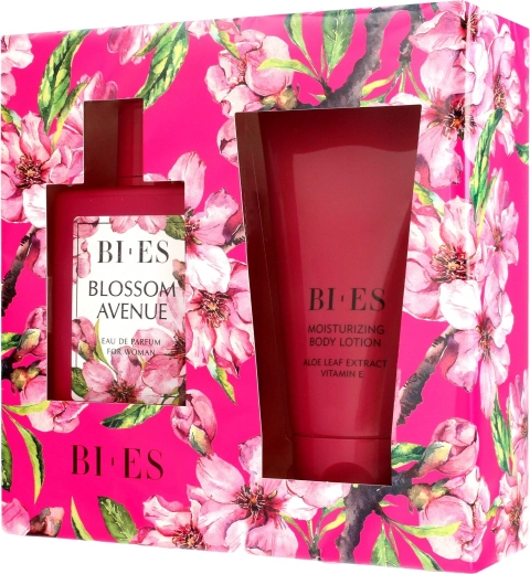 Dárková sada pro ženy BI-ES Blossom Avenue – parfémovaná voda 100 ml + tělové mléko 150 ml