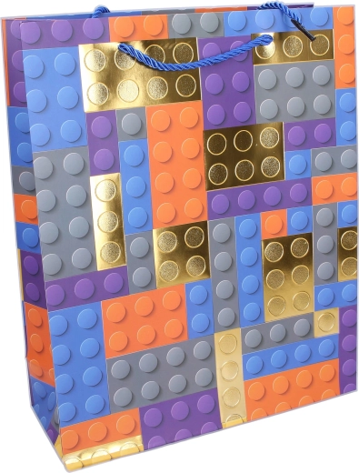 Hravý motiv stavebních kostek