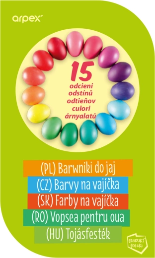 Barvy na vajíčka – sada 15 odstínů