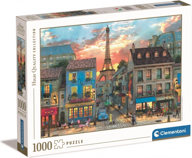 Puzzle 1000 dílků ulice v Paříži CLEMENTONI