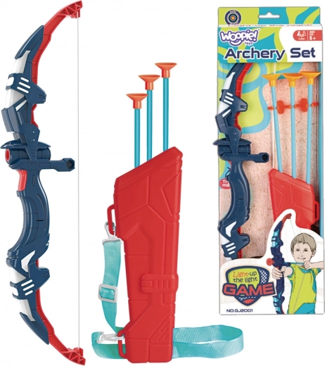 Dětský luk a toulec se šípy s přísavkami WOOPIE