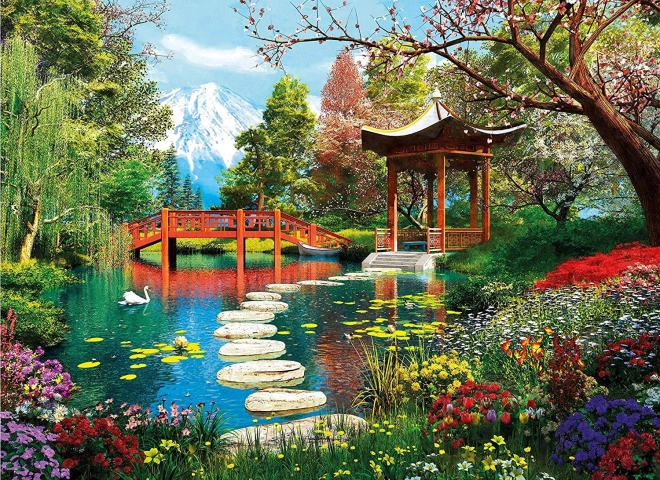 Puzzle 1000 dílků – zahrada Fuji