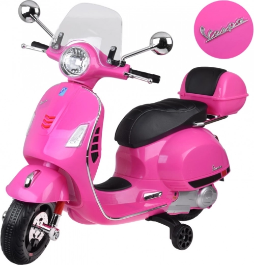 Dětská elektrická koloběžka Vespa GTS Super na akumulátor – růžová