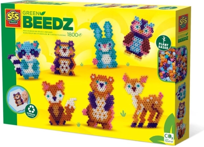 SES Creative Green Beedz zažehlovací korálky lesní zvířátka