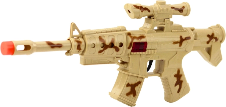 Hračkářská puška se zvukem výstřelu