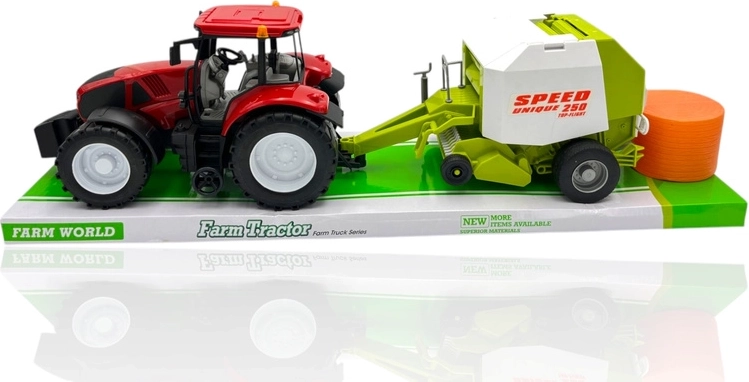 Realistická souprava traktor + lis