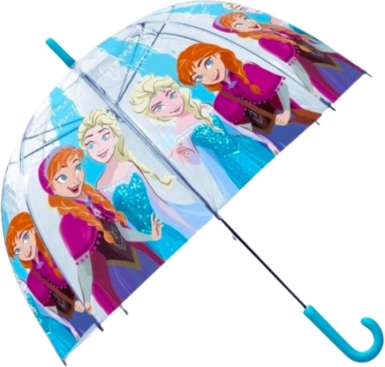 Dětský manuální deštník Frozen s Annou a Elsou