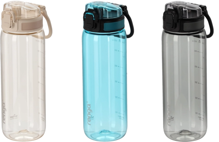 Láhev na vodu 630 ml s měrkou – mix barev