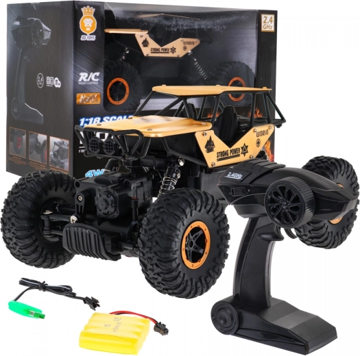 RC terénní auto Crawler Monster 1:18 pro děti 6+ – Zlatý