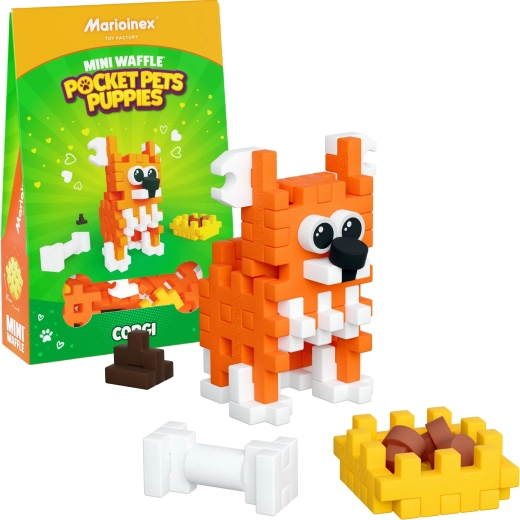 Stavebnice Mini Waffle Pocket Pets – corgi