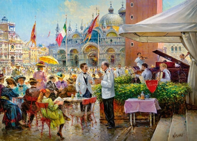 Puzzle CHERRY PAZZI – Piazza San Marco, Benátky (1000 dílků)