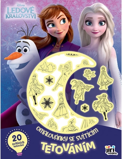 Omalovánky se svítícím tetováním Frozen Ledové království
