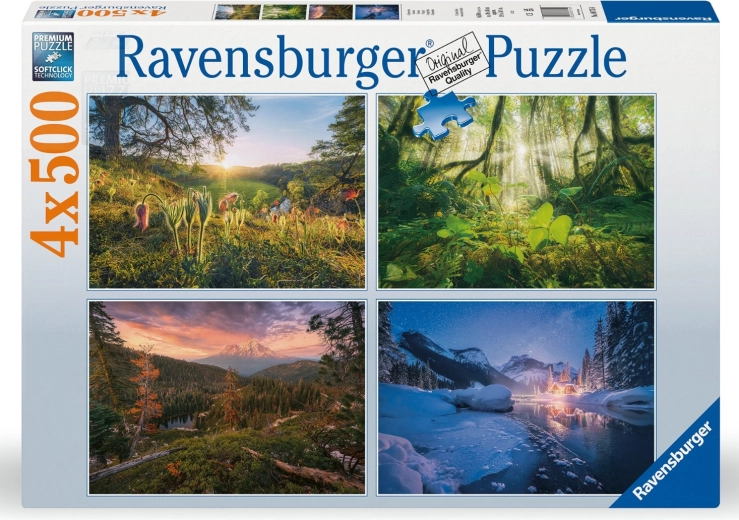 Puzzle čtyři roční období 4×500 dílků Ravensburger