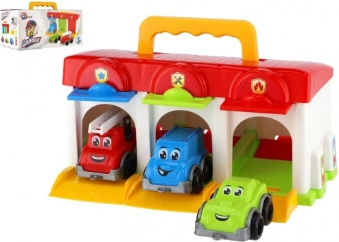 Garáž s autíčky a doplňky Technok Toys
