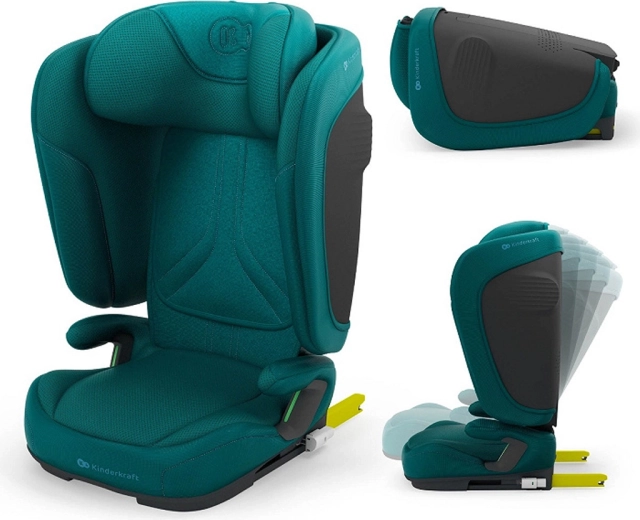 Kinderkraft skládací autosedačka Unity 2 i-Size 100–150 cm green