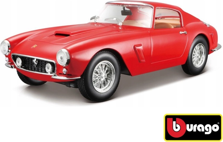 Bburago Ferrari 250 GT Berlinetta Passo Corto 1:24 červené – RACE+PLAY