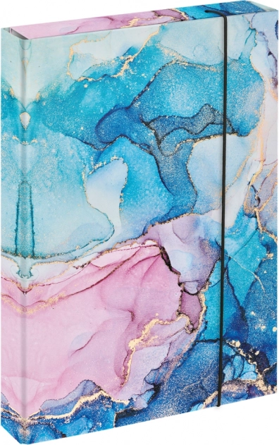 Desky na školní sešity A4 Jumbo Marble Pink