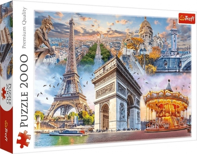 Puzzle 2000 dílků - Víkend v Paříži