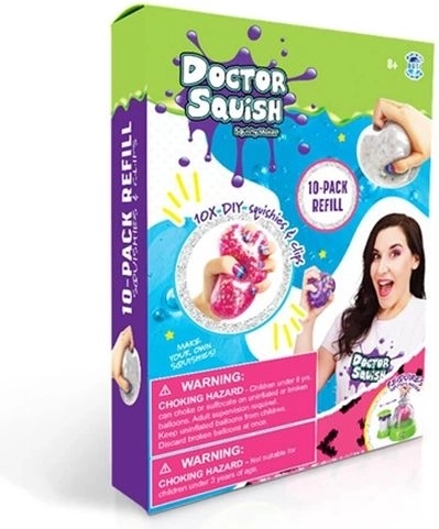Doctor Squish sada náhradních balónků pro výrobu gniotků (10 ks)