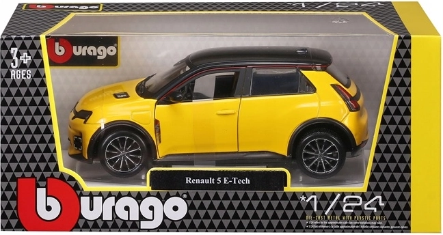 Bburago Renault 5 E-Tech electric žlutý 1:24