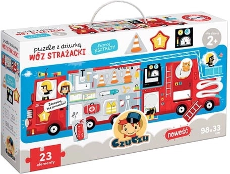 CzuCzu Puzzle s dírkou Hasičský vůz