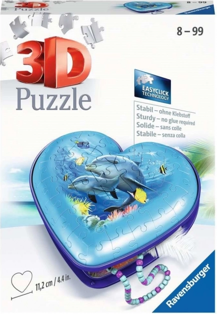 Ravensburger 3D puzzle Srdce Podmořský svět 54 dílků