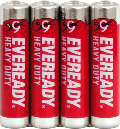 Energizer Eveready Heavy Duty Red AAA R03, 1,5 V – balení 4 ks