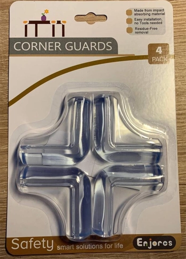 Chrániče nábytkových rohů z PVC (4 ks)