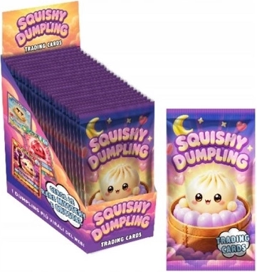 Squishy Dumlings laminované sběratelské karty v sáčku