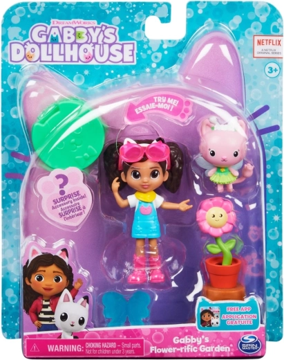 Gabby's Dollhouse malá zahradní sada s figurkou Gábiny