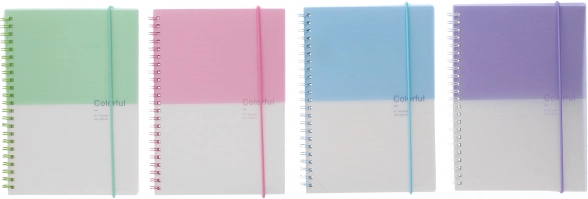 Linkovaný notes 14,8 × 21 cm, dvoubarevný