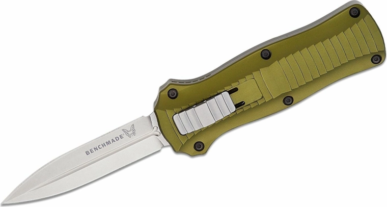 Benchmade Mini Infidel Woodland Green – automatický nůž, limitovaná edice