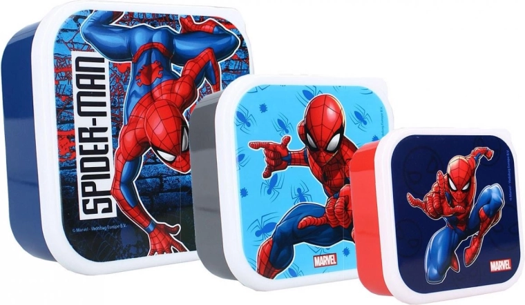 Sada svačinových boxů Spider-Man (3 ks)