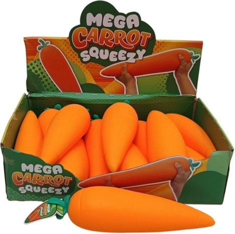 Mega squeeze strečová antistresová mrkev XL jumbo