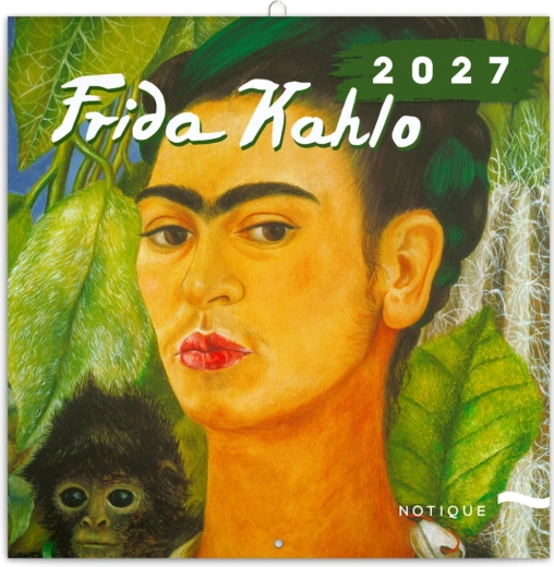 Poznámkový kalendář Frida Kahlo 2027, 30 × 30 cm