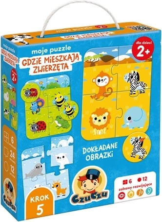 CzuCzu Moje puzzle Kde bydlí zvířata