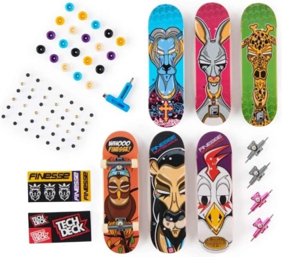 Postavte si 6 fingerboardů podle sebe